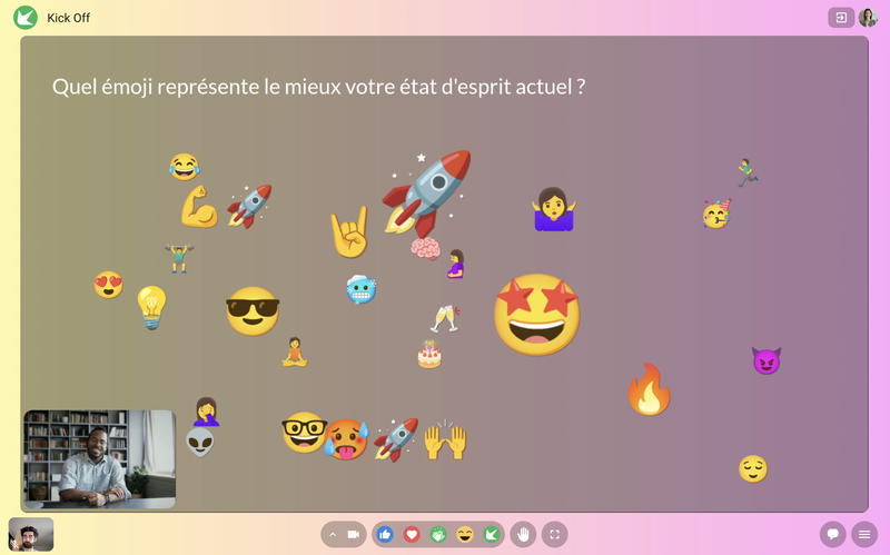 Icebreaker Sparkup - emoji check-in
