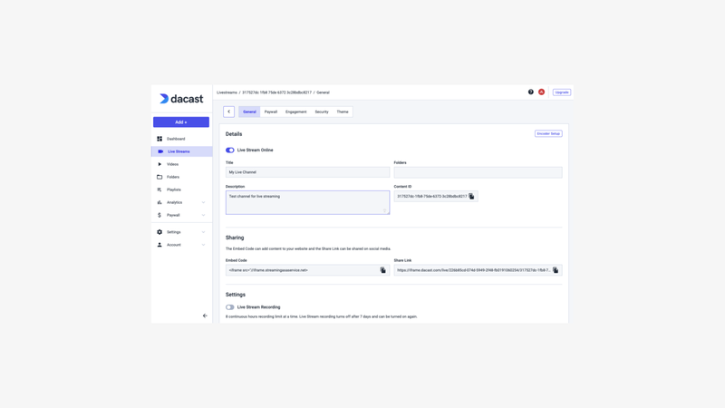 Dacast-screenshot